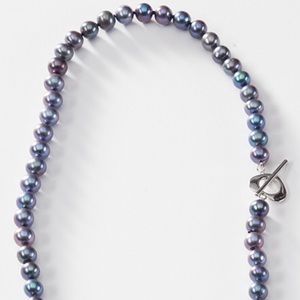 18” Peacock Grey 7mm Genuine Freshwater Pearl Neck